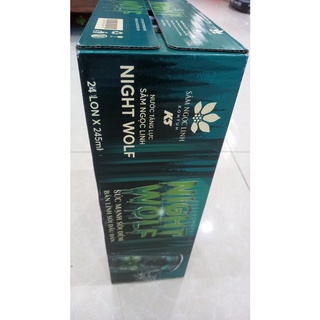 Nước Tăng Lực NIGHT WOLF K5 từ sâm Ngọc Linh (dạng thùng 24 lon)