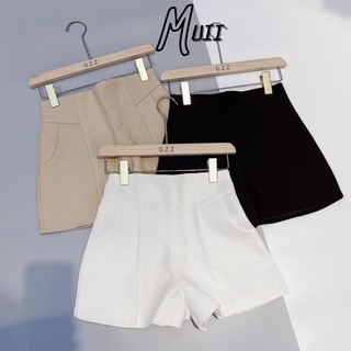 Quần short đùi nữ cạp cao, quần sooc nữ lưng cao chất tuyết mưa