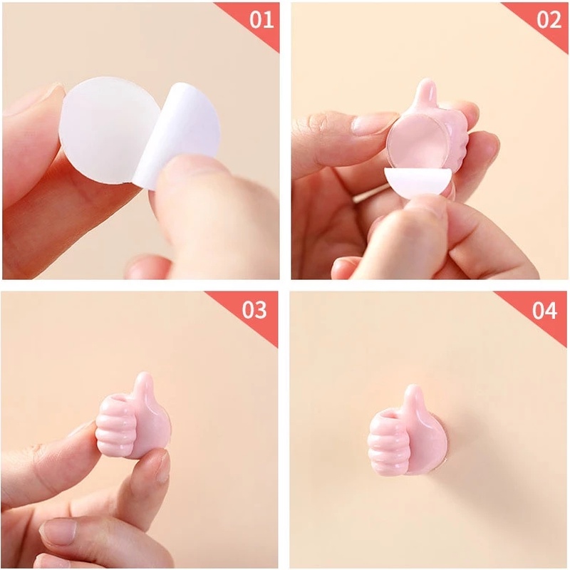 Móc treo đồ gắn tường kiểu dáng ngón tay cái dễ thương sáng tạo