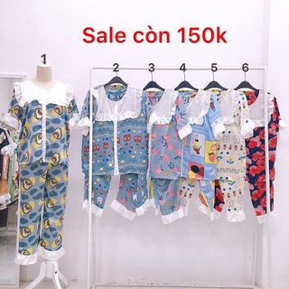 Đồ ngủ vải Gấm quần dài ( 40-58kg )