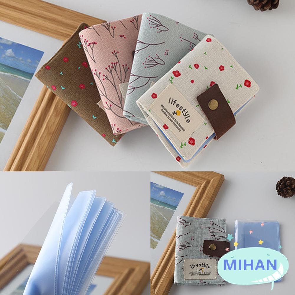 Ví đựng thẻ mini 20 ngăn bằng vải bạt tiện dụng