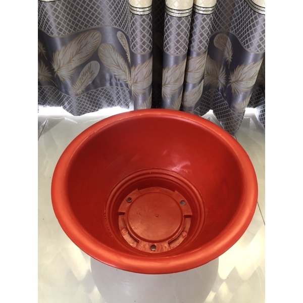 Chậu Nhựa Truyền Thống T38 Trồng Cây Màu Đỏ