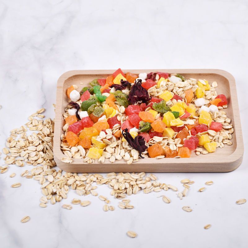 TÚI 1KG VỤN TRÁI CÂY SẤY LẠNH- TRÀ TRÁI CÂY💯 ẢNH THẬT