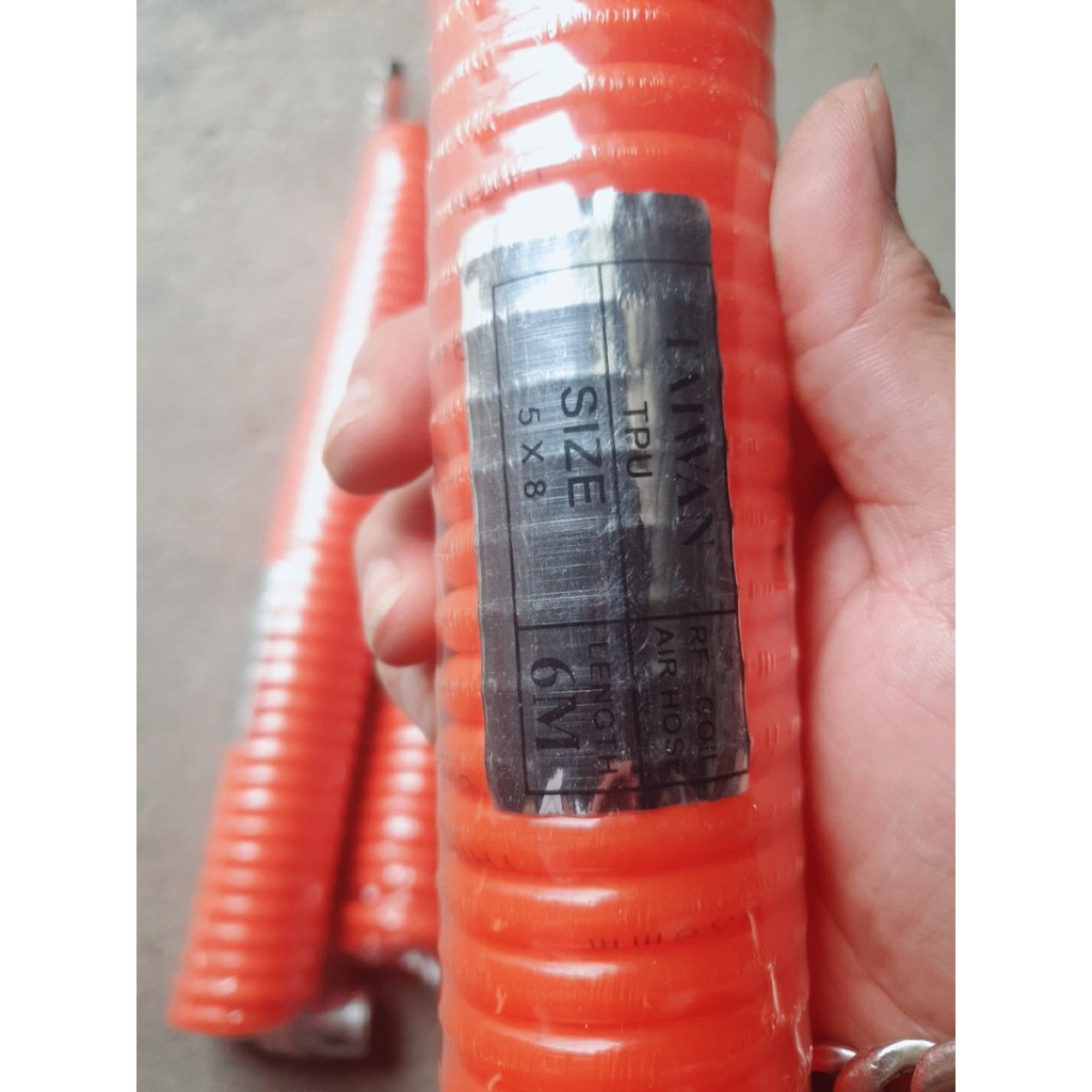 DÂY HƠI XOẮN DẪN KHÍ NÉN phi 8 dài 6m 9m phi 10 dài 6m 9m