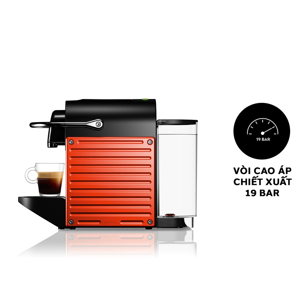 [Mã ELHADEV giảm 4% đơn 300K] Máy pha cà phê Nespresso Pixie Đỏ