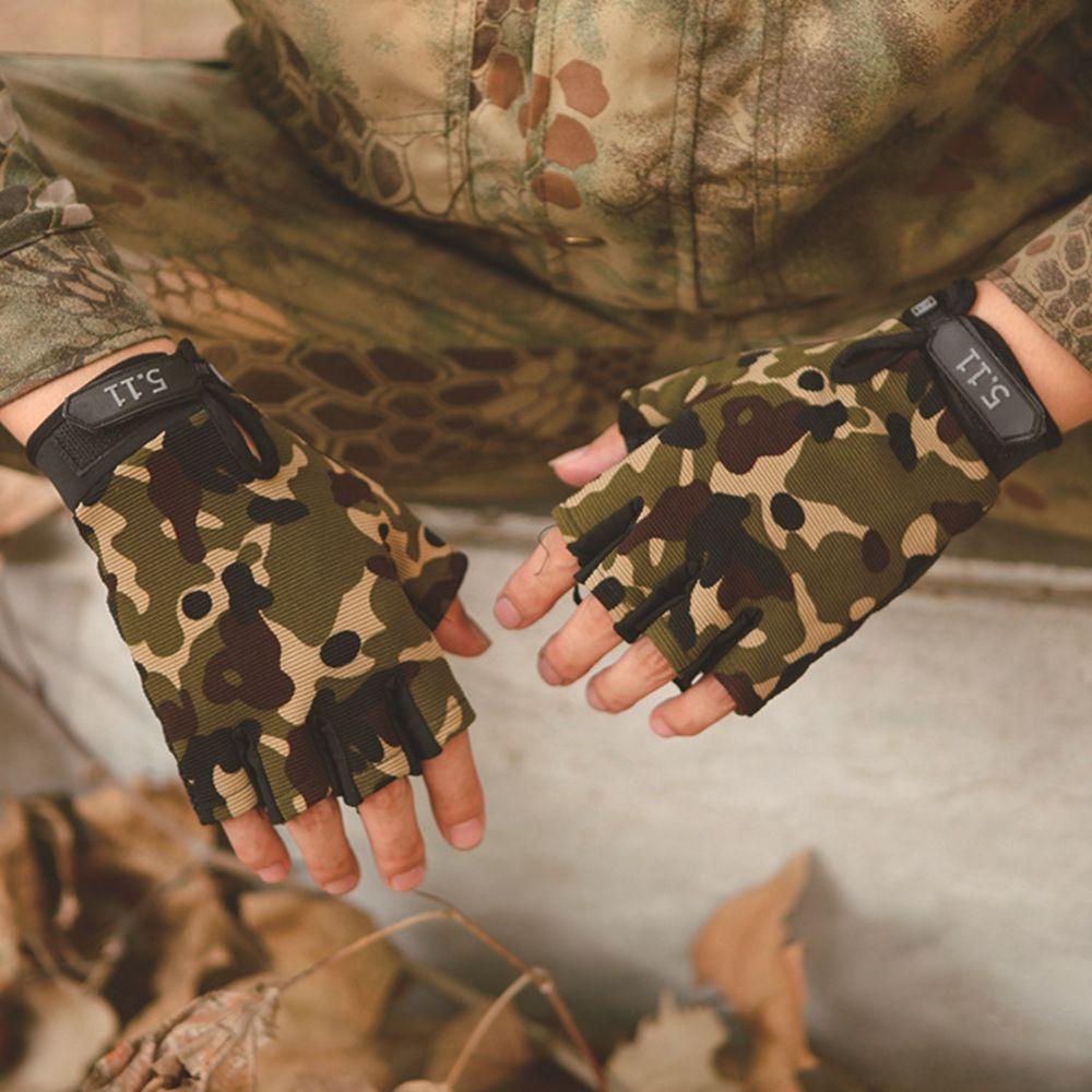 Găng Tay Chống Nắng Chống Trượt Thoáng Khí Họa Tiết Rằn Ri Cá Tính Cho Nam