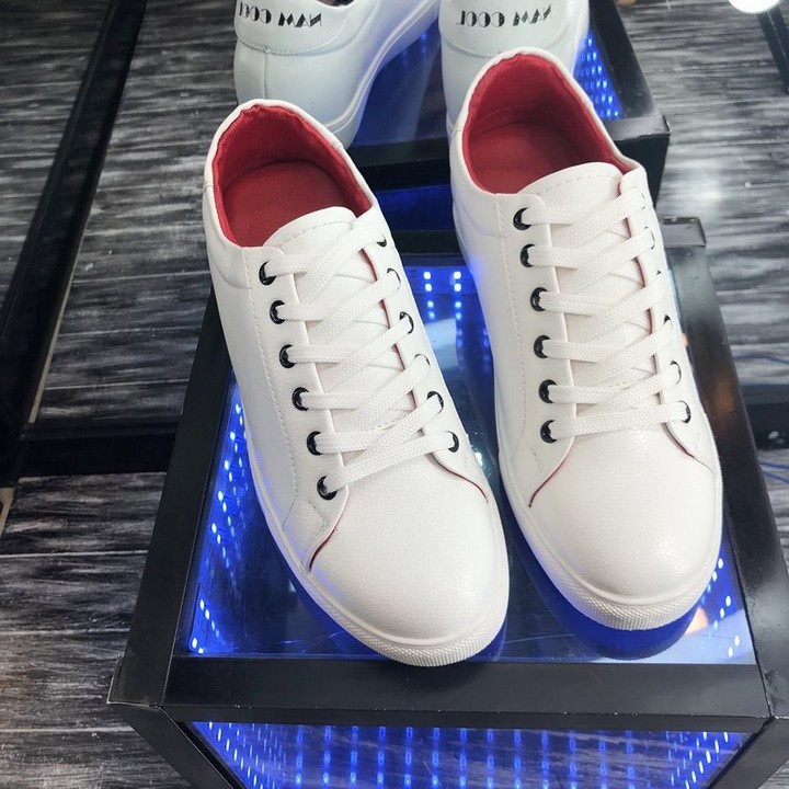 Giày sneaker bata nam màu trắng STShop368