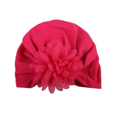 Mũ turban thắt nơ và hoa cho bé gái