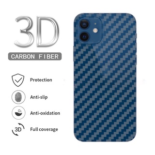 Miếng dán mặt lưng carbon chống vân tay chống xước bảo vệ cho iPhone 13 14 12 Mini 11 Pro X XR XS Max 8 7 6 6S Plus SE 2020