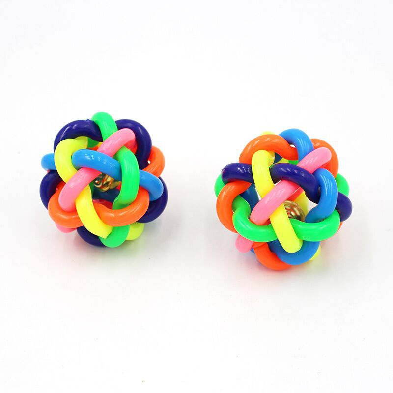 Đồ chơi banh có chuông 7 màu cho chó mèo