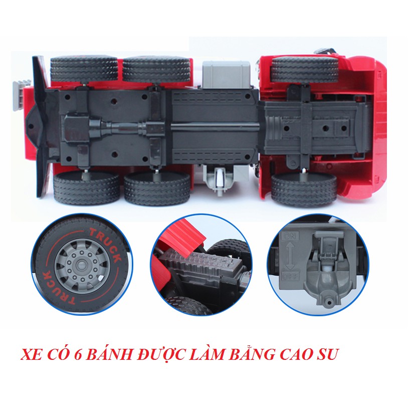 Ô tô chở nước xe đồ chơi trẻ em có vòi phun được nước thật bằng nhựa cao cấp có âm thanh và đèn nháy