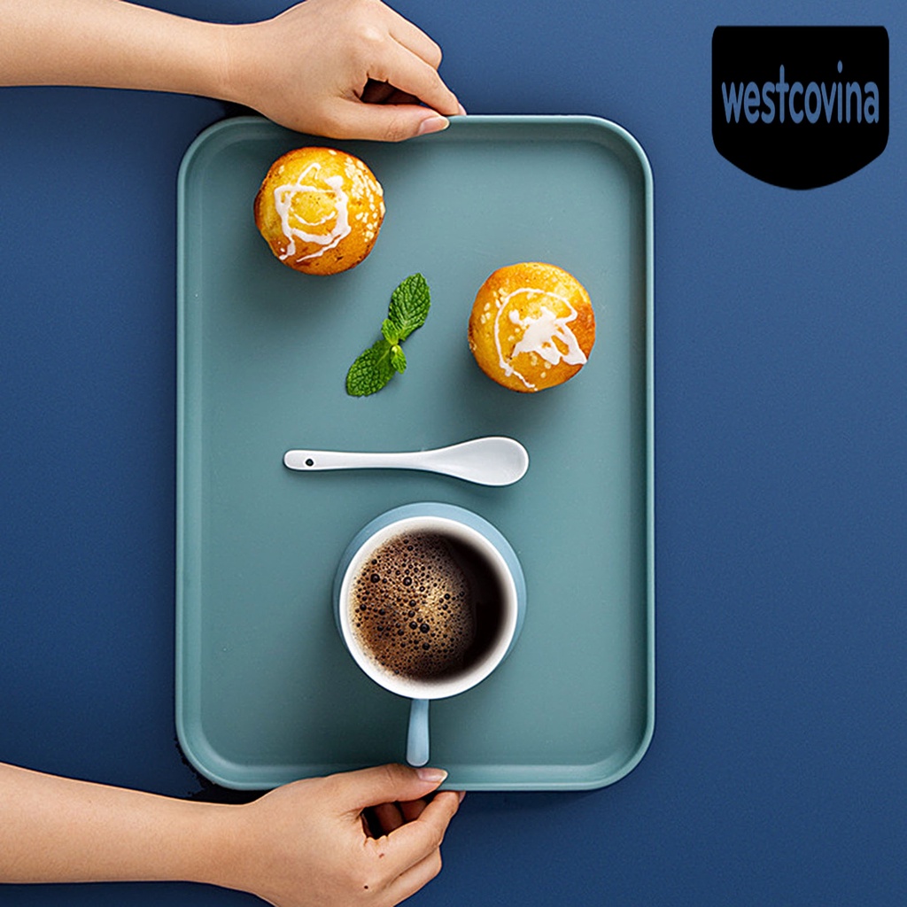 [Hot]☀ Khay Nhựa Đựng Trái Cây Hình Chữ Nhật Phong Cách Bắc Âu