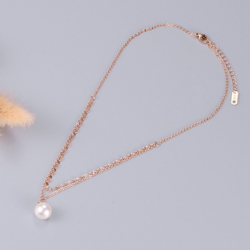 Dây Chuyền 2 Tầng Titan Không Đen TT 2292