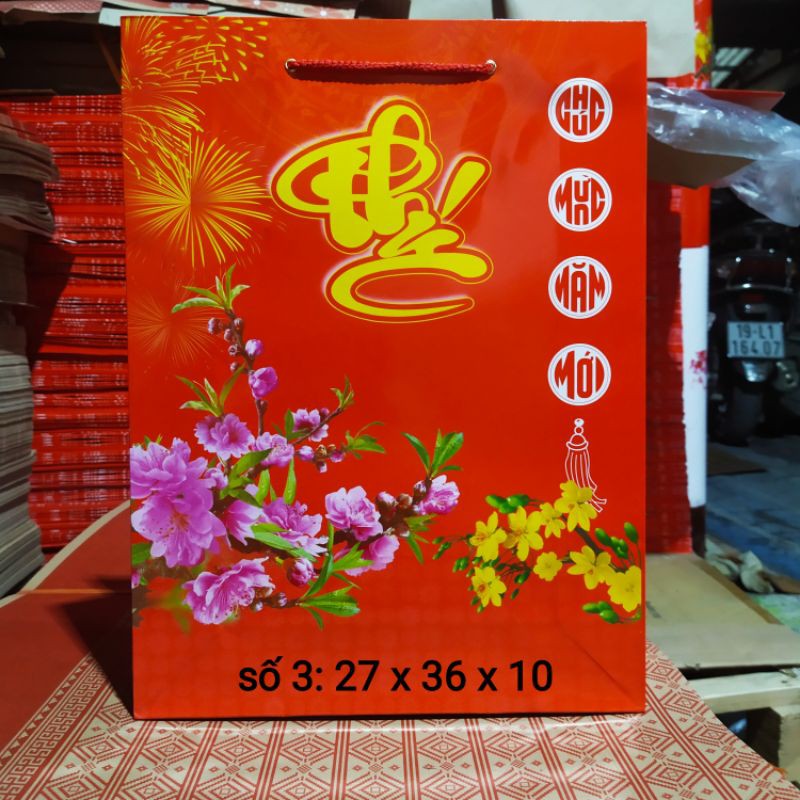 TÚI QUÀ TẶNG ( TÚI TẾT SỐ 3 ) TÚI ĐỰNG QUÀ 🎁🎁 TẾT | BigBuy360 - bigbuy360.vn