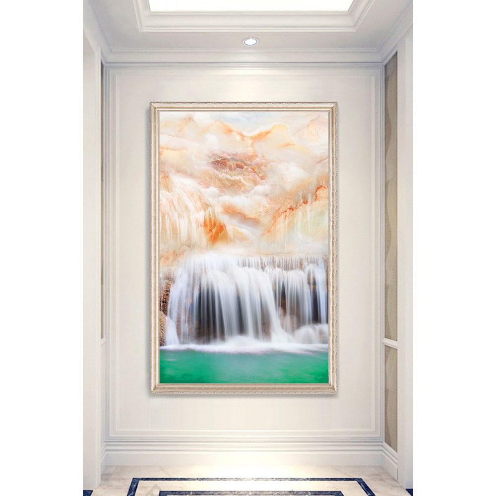In hình ép gỗ Laminate TRANH HÀNH LANG TRUNG QUỐC - Mẫu 81 (50x75, 60x90, 70x110). In ảnh theo yêu cầu