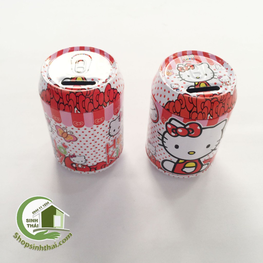 Lon đựng tiền hello kitty - ống lọ đựng tiền tiết kiệm