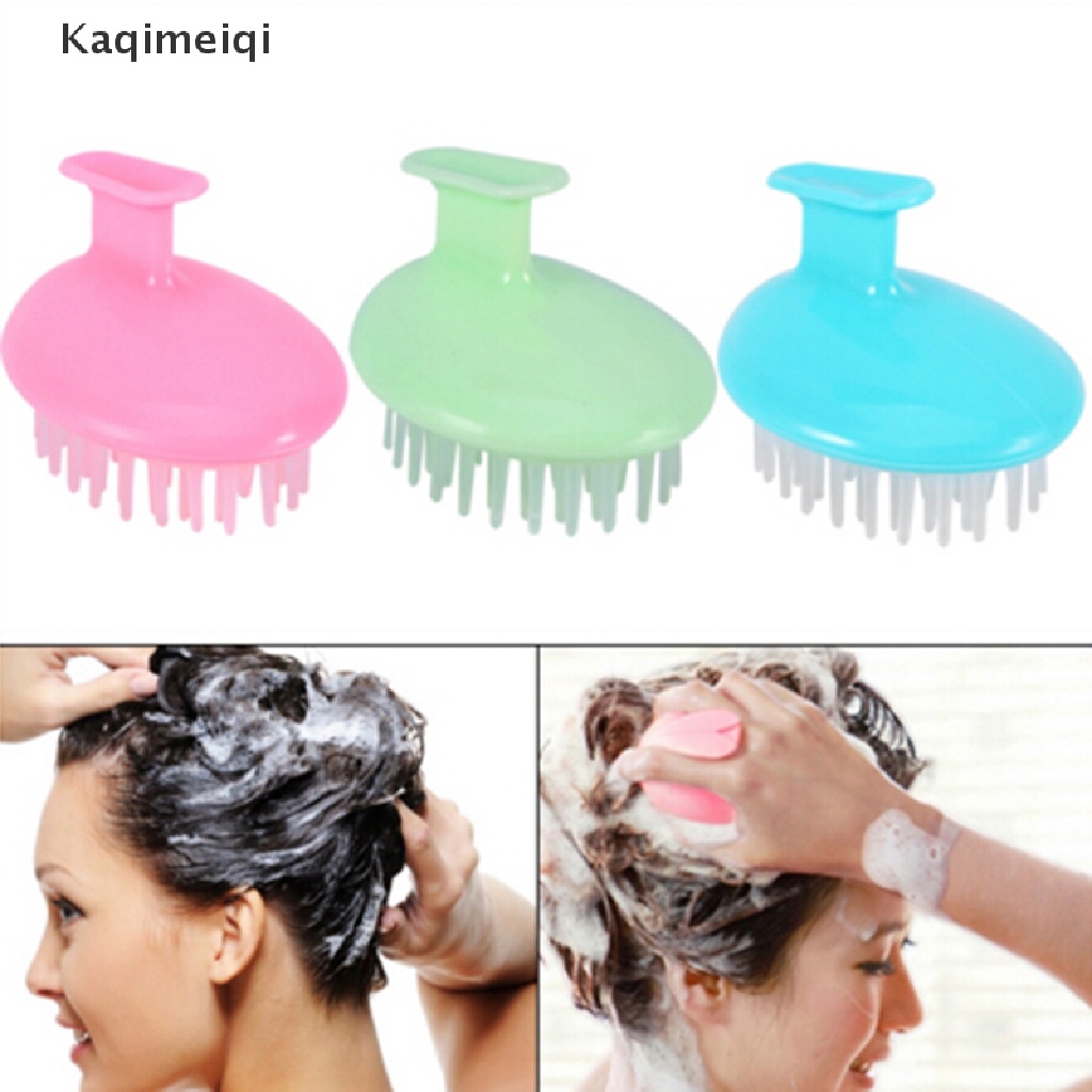 Bàn chải gội đầu silicone chăm sóc da đầu