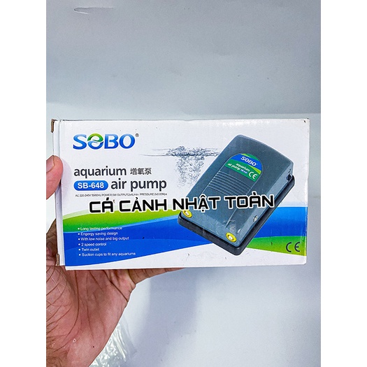 MÁY TẠO OXY 2 VÒI SOBO SB 648 DÂY VÀ SỦI OXY CHO BỂ CÁ CẢNH