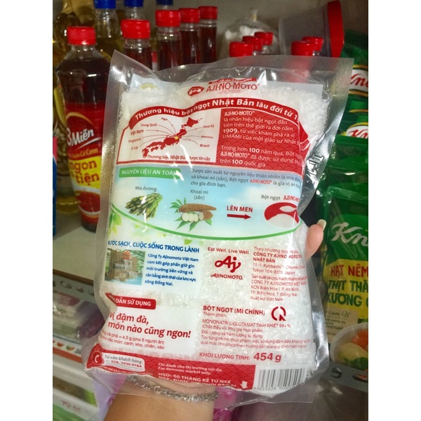 Bột ngọt AJI-NO-MOTO gói 454g