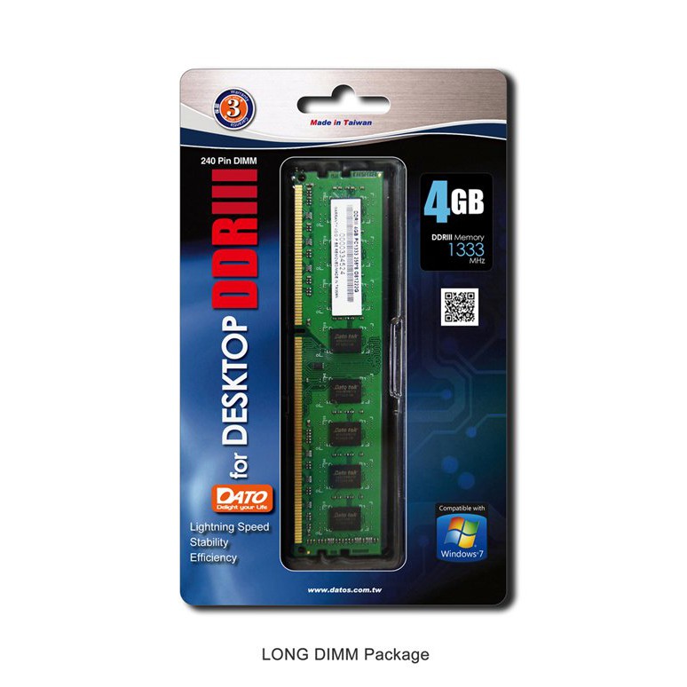 Ram Dato PC DDR3 2GB 1600 Chính Hãng Bảo Hành 36 Tháng