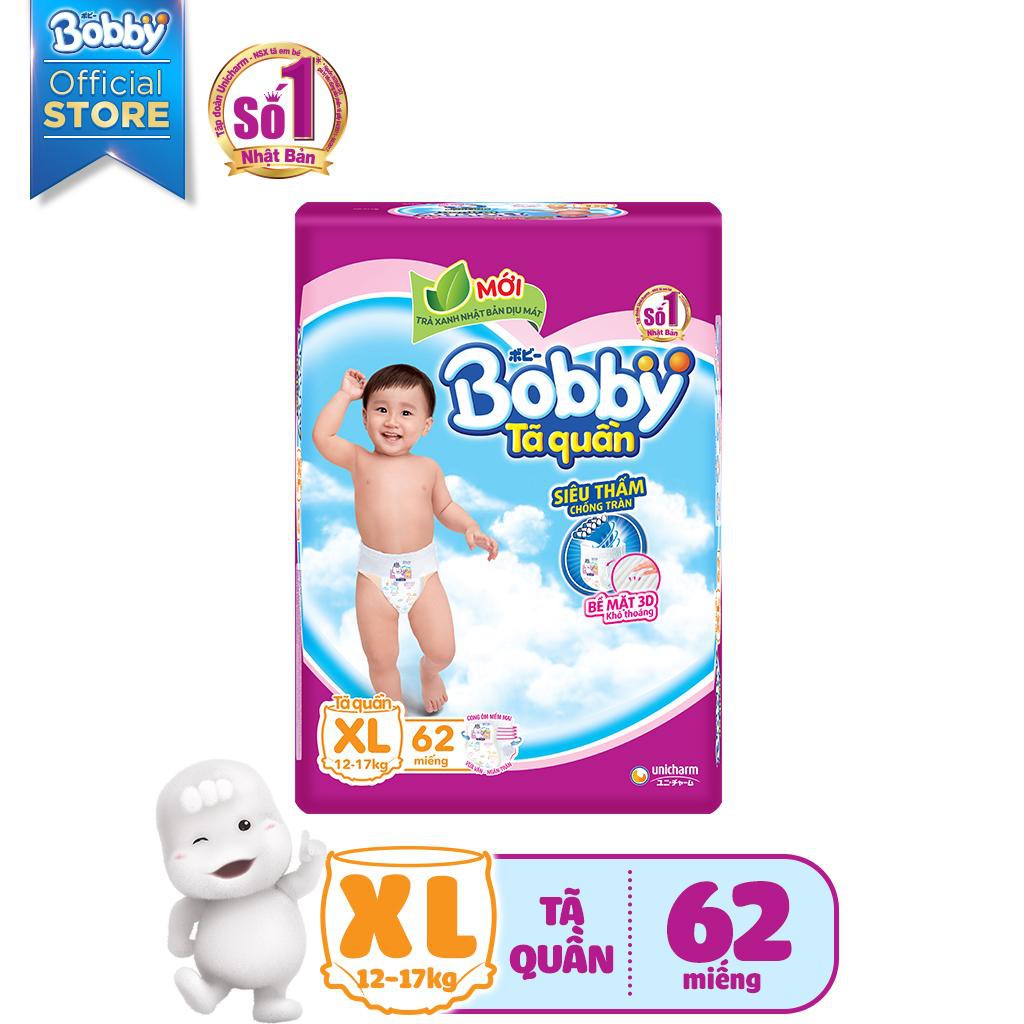 TÃ QUẦN BOBBY DATE MỚI MẪU MỚI SIÊU THẤM KHÔ THOÁNG  - L68- XL62 -XXL 56 -  BOBBY TẶNG THÊM 8 MIẾNG GIÁ CHỈ CÒN )