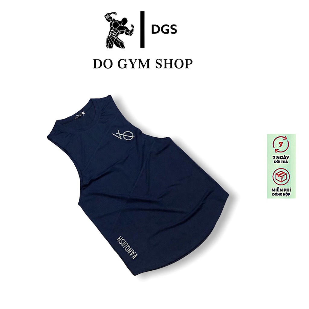 Áo tanktop nam tập gym, chơi thể thao DO GYM SHOP thun lạnh 4 chiều thoáng mát thoải mái mặc nhà, chơi thể thao