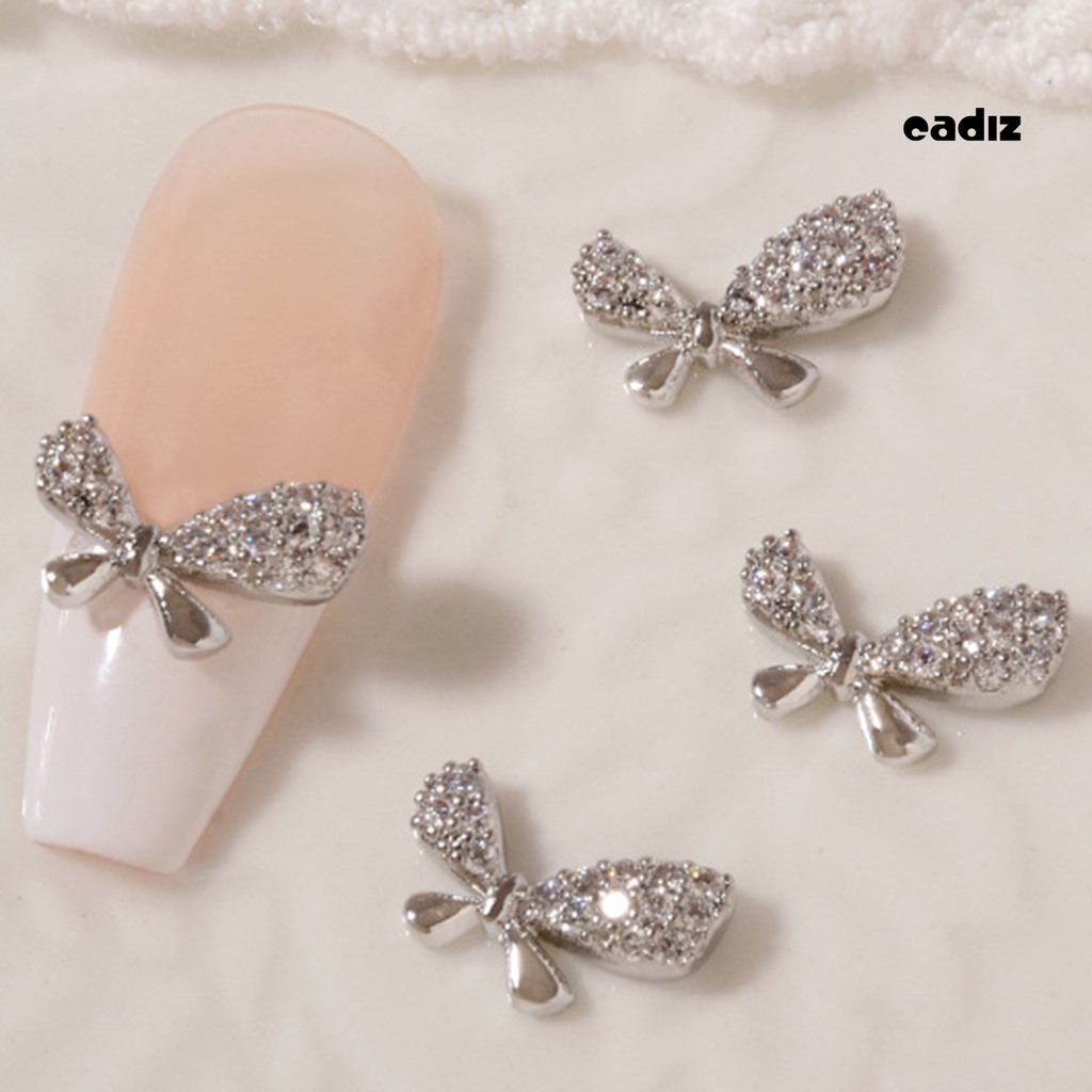 Phụ Kiện Nơ Đính Trang Trí Móng Tay Chống Gỉ DIY