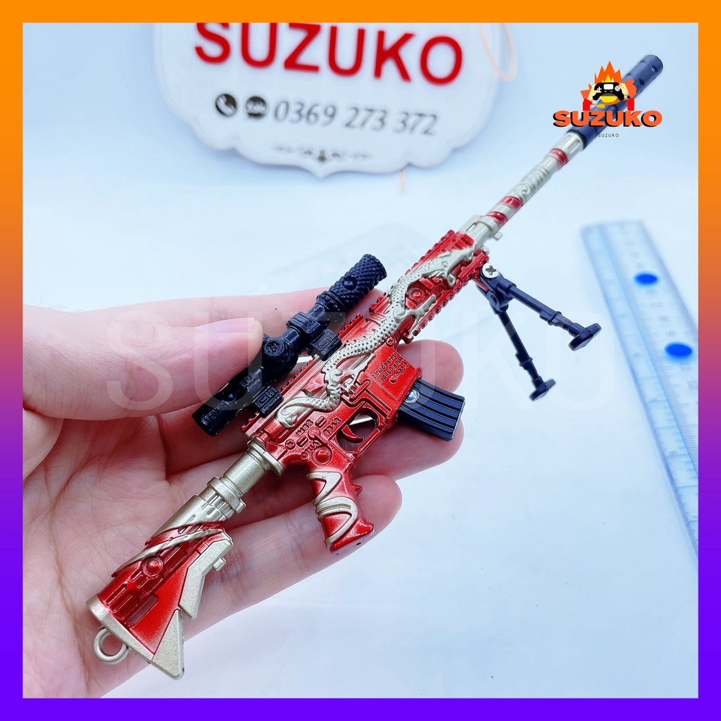Mô hình súng pubg kim loại lắp ráp SKS Spy in Ancient City dài 20cm mô phỏng giống thật trong game