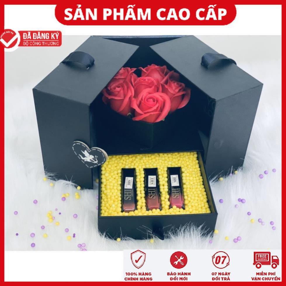 SET SON QUÀ TẶNG SINH NHẬT- Son kem lì matte - Không chì - Son SHI- Son Kem Bền Màu, An Toàn ( 100% CHÍNH HÃNG) CB1