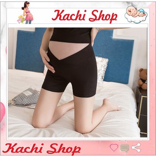 Quần Mặc váy bầu Mềm Mịn Mát vải cotton Quần lót bầu cạp chéo bản fuul mặc trong váy bigsize
