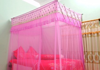 Màn khung xếp 1m8 + khung xếp (đủ màu)