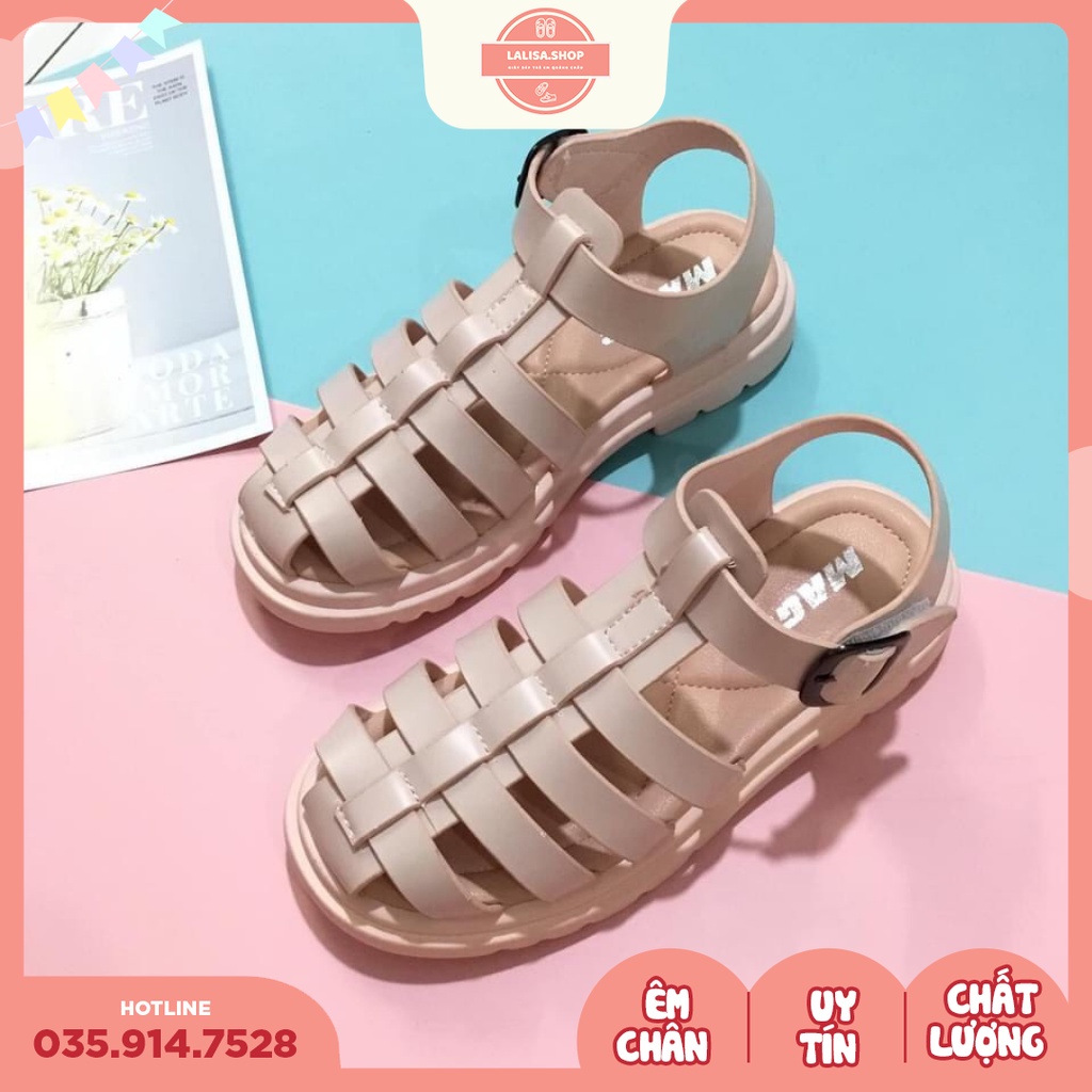 [Hàng chính hãng] SANDAL BÉ GÁI HỒNG SIÊU NHẸ, Thời Trang Phong Cách LALISA, Size từ 31 - 36, A211