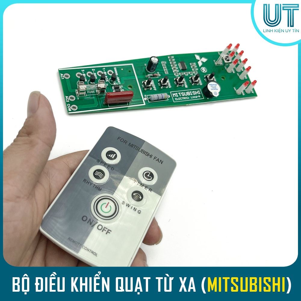 Bộ mạch điều khiển quạt từ xa MITSUBISHI cho QUẠT CÂY QUẠT ĐỨNG LV16-RT/RR/RS ( Chính Hãng )