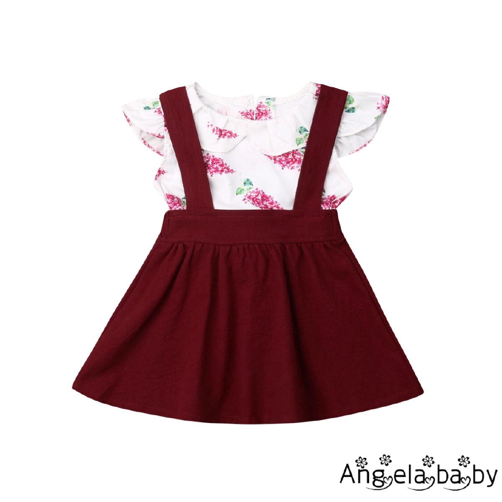 Set áo váy xinh xắn cho bé gái