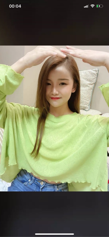 Áo croptop tay dài ulzzang_Hình thật / Áo croptop mỏng nhún eo cổ form rộng