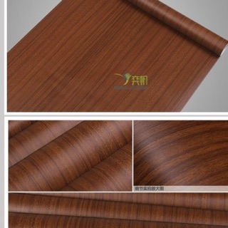Decal cuộn gỗ nâu nhám