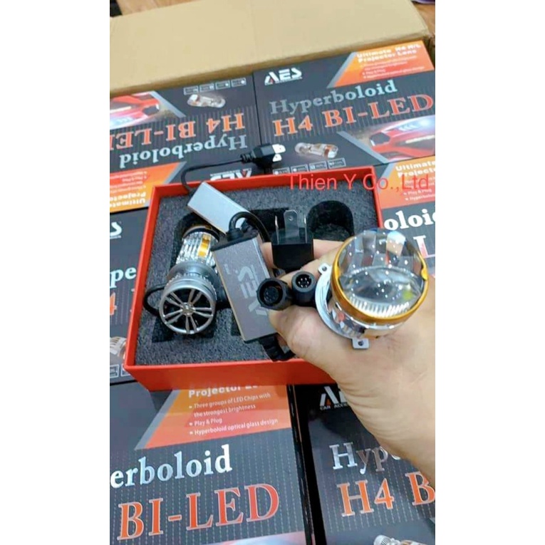Bi Led Cầu Mini H4 AES Chính Hãng Gắn Zin tạo mặt cắt Giá 1 Bóng