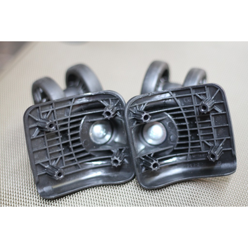 Cặp bánh xe vali kép cao cấp dùng cho các loại vali vải bánh xe đường kính 60mm