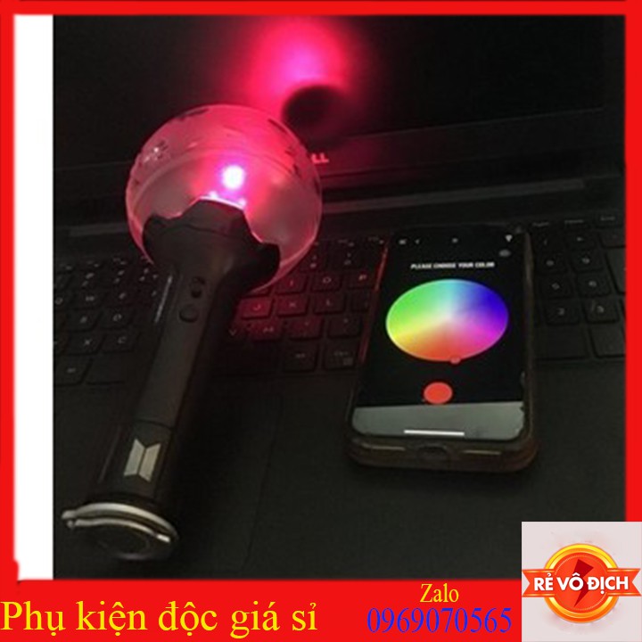 Lightstick ARMY BTS Bomb Ver 3 đổi màu Có Kết Nối Bluetooth