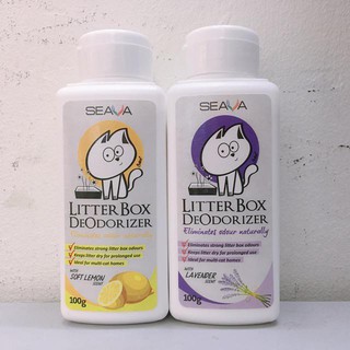 Bột khử mùi cát vệ sinh cho mèo Seava Litter Box Deodorizer 100g