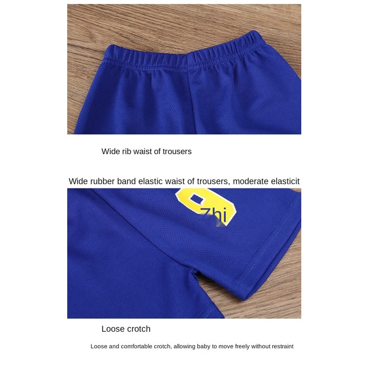 Set đồ thể thao gồm áo ba lỗ + quần Short thoáng khí nhanh khô cho bé trai