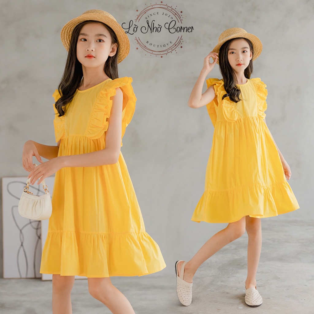 Váy bé gái phong cách hàn quốc size đại 4/5/6/7/8/9/10/11/12/13/14/15/16 tuổi (9-50kg) hàng Quảng Châu cao cấp 2022