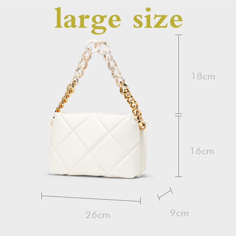 Cnk new CK2-50270926 20671366 Túi Xách Hình Vuông Nhỏ Gọn Phối Dây Xích Thời Trang Cho Nữ