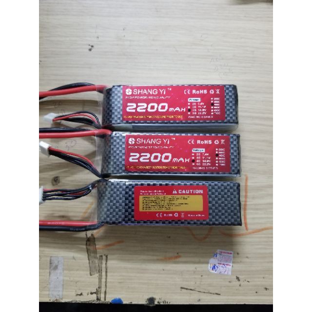 Pin Lipo ShangYi 2s, 3s, 4s 2200 mAh 45C - XT60 may bay