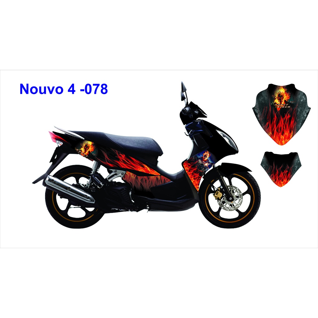 9 Mẫu Tem Trùm Đỏ Cho Nouvo LX