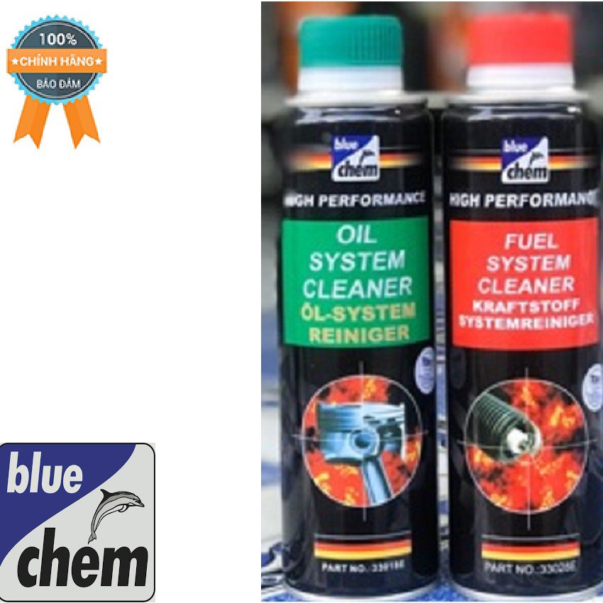 Bộ 2 Sản Phẩm Bluechem Làm Sạch Và Bảo Dưỡng Động Cơ Ô tô Xăng (250ml) (sạch động cơ + sạch hệ thống xăng) Cực hiệu quả.