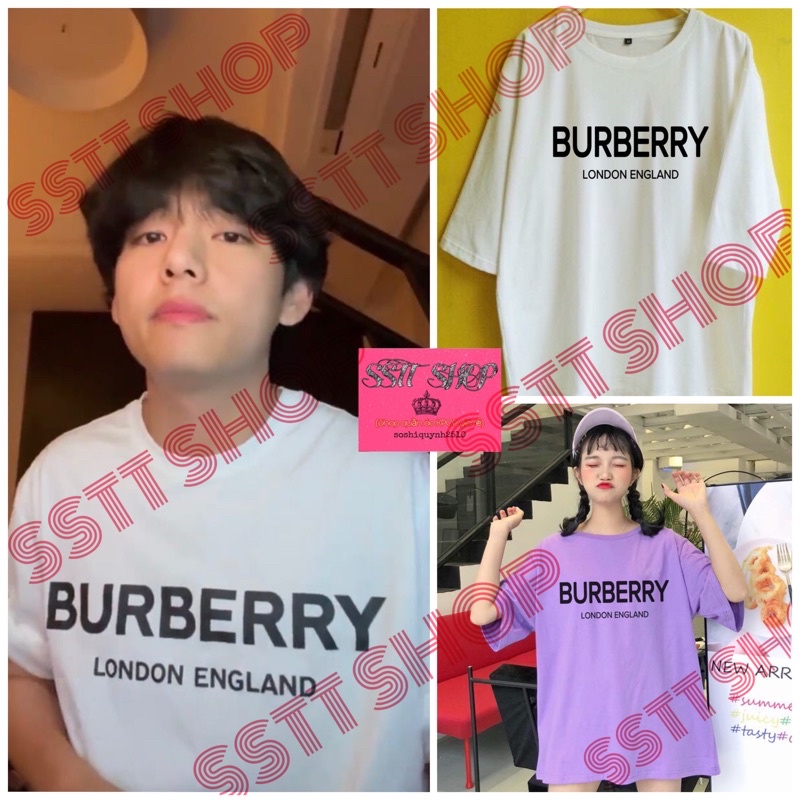 (Tặng ảnh BTS) Áo BTS V burbe....