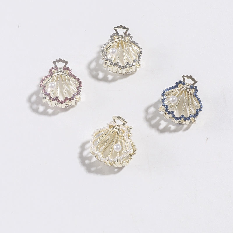 Kẹp Tóc Nhỏ Đính Đá Ngọc Trai Giả Phong Cách Hàn Quốc Thanh Lịch Dành Cho Nữ