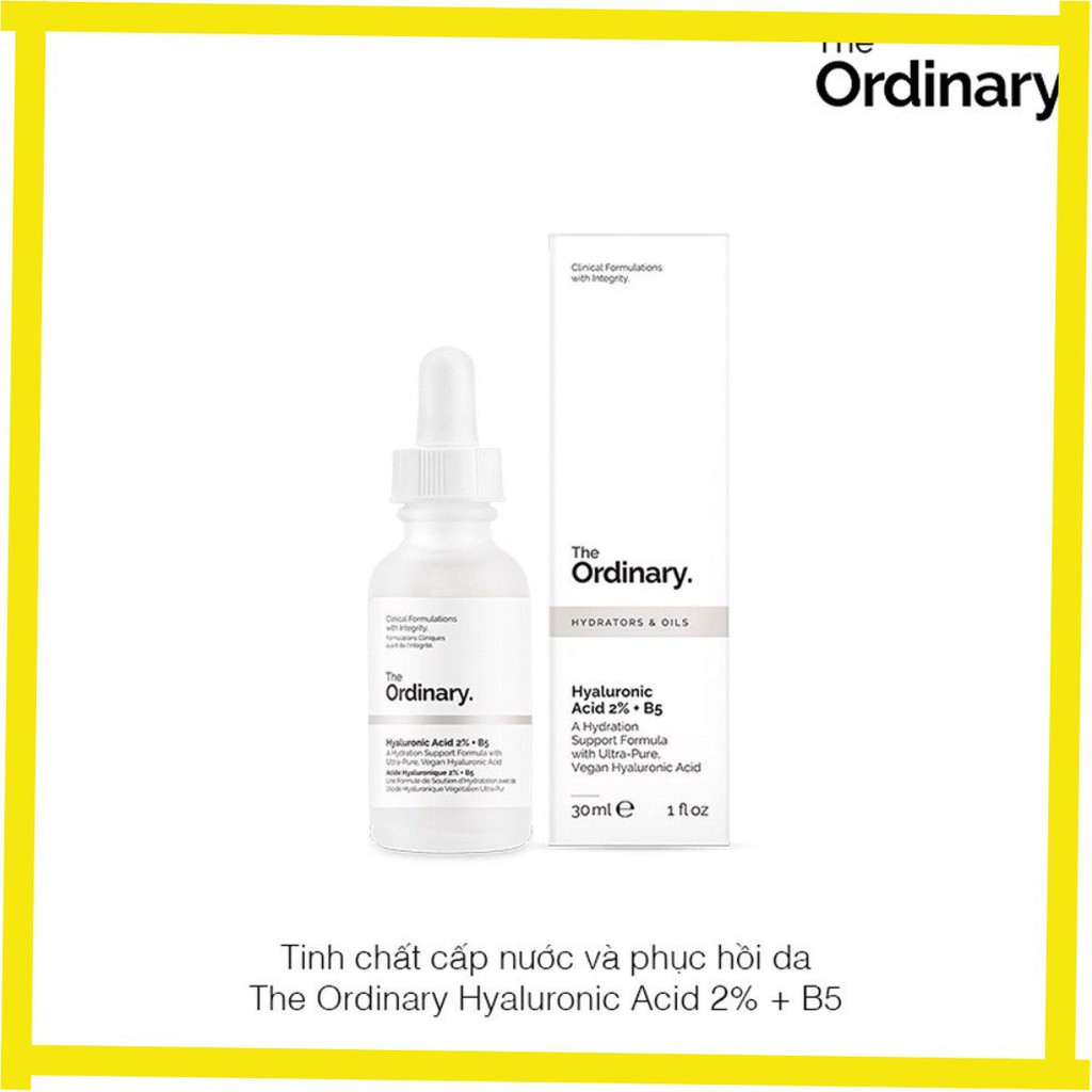 [TOP 1 SHOPEE] Cấp ẩm hồi phục Hyaluronic Acid 2% + B5 - The Ordinary