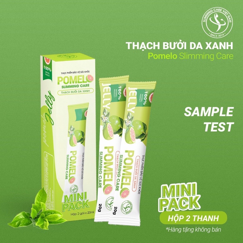 Thạch Bưởi Hỗ Trợ Giảm Cân Pomelo Slimming Care Mini Pack Hộp15 cây